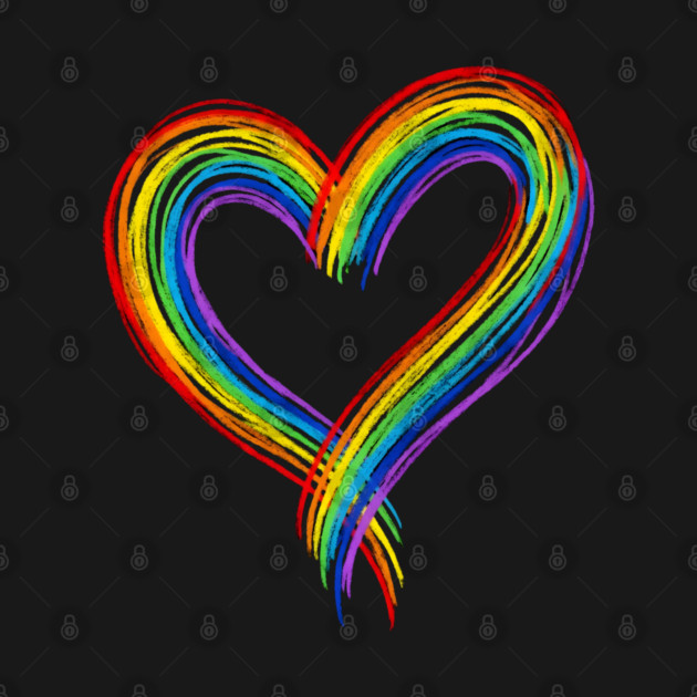 Rainbow Heart by Creatifly Graphic Tees
