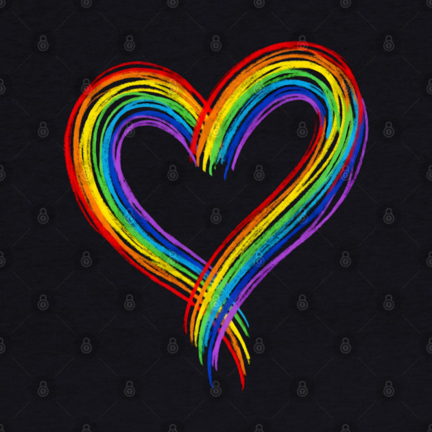 Rainbow Heart by Creatifly Graphic Tees