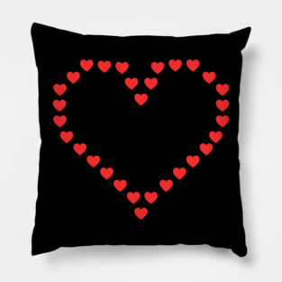 Heart of Hearts Love Outline Pillow