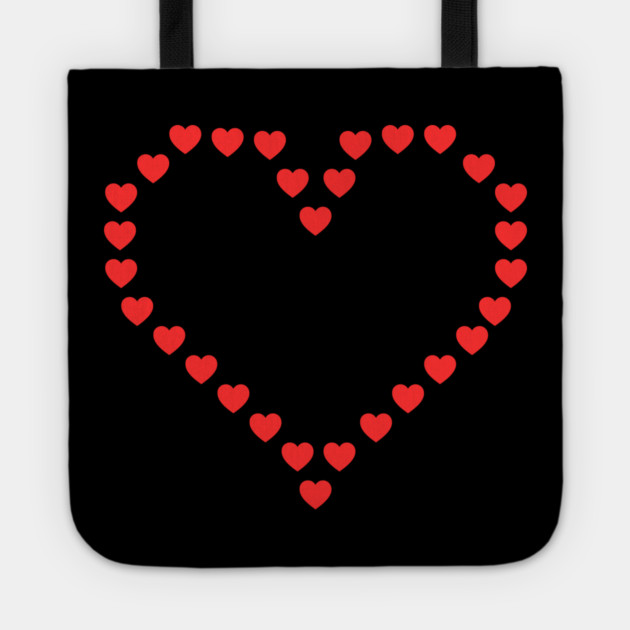Heart of Hearts Love Outline Tote by Creatifly Graphic Tees