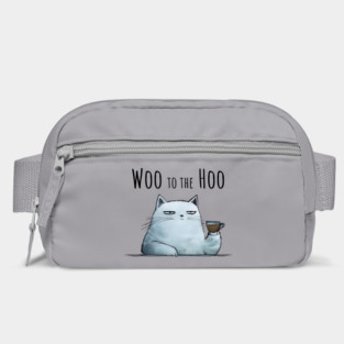 Sarcastic Cat "Woo to the Hoo" snarky funny design Bag