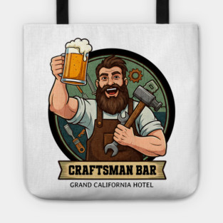 The Craftsman Bar Lounge Grand California Hotel Anaheim Tote