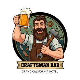 The Craftsman Bar Lounge Grand California Hotel Anaheim T-Shirt