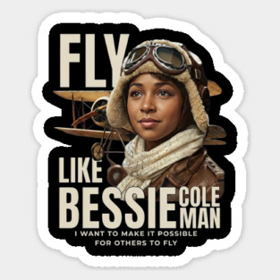 Fly Like Bessie Coleman - Black History Magnet