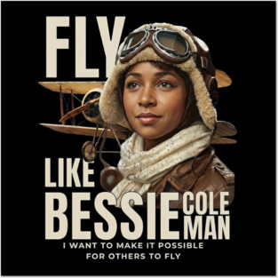 Fly Like Bessie Coleman - Black History Posters and Art