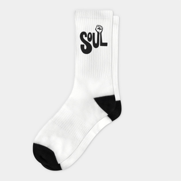 Soul Power - Retro Raised Fist Socks by UrbanLifeApparel