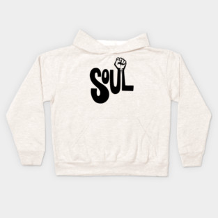 Soul Power - Retro Raised Fist Kids Hoodie