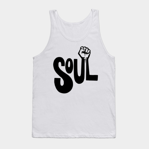Soul Power - Retro Raised Fist Tank Top by UrbanLifeApparel