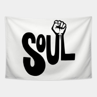 Soul Power - Retro Raised Fist Tapestry