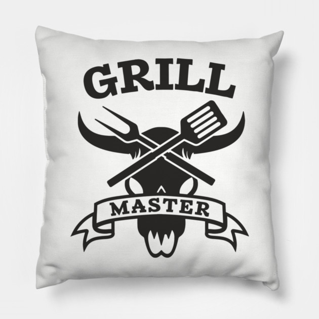 Grill Master BBQ Pit Boss Meat Lover Pillow by Anticorporati