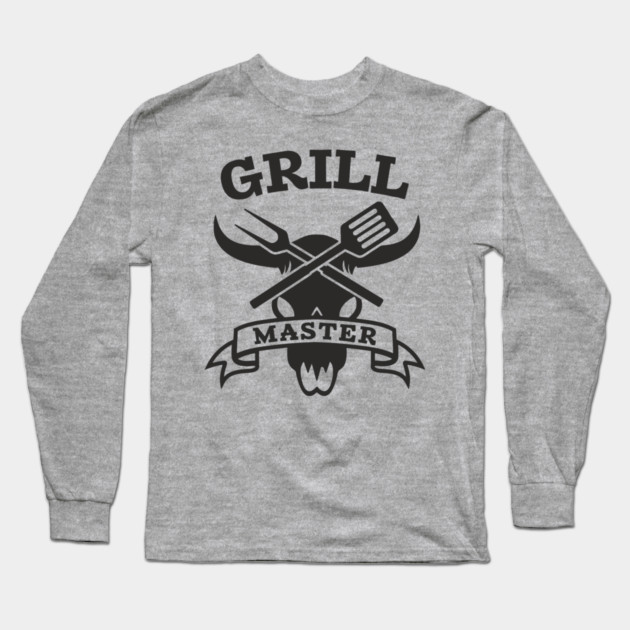 Grill Master BBQ Pit Boss Meat Lover Long Sleeve T-Shirt by Anticorporati