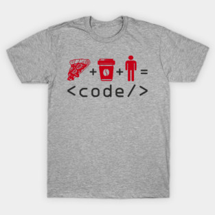 Pizza Coffee Coder Geek Life T-Shirt