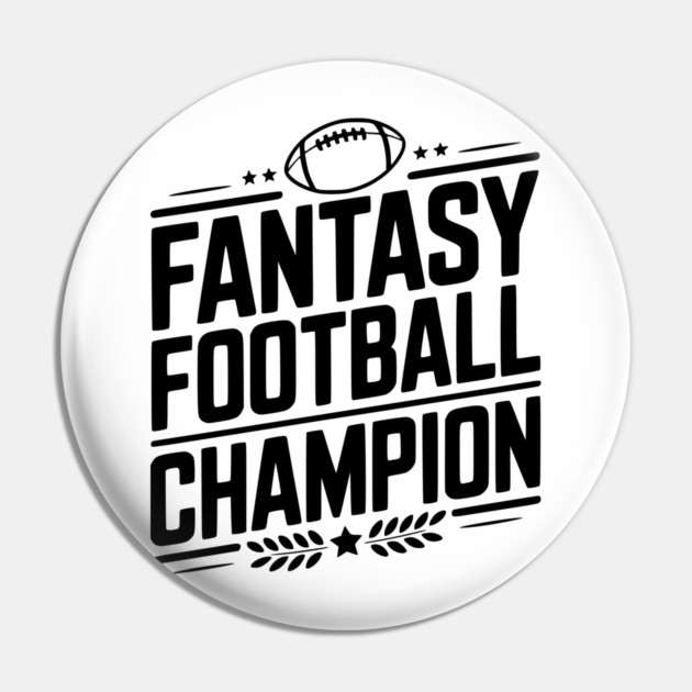 Fantasy Football Champion Pin by Frank Ring