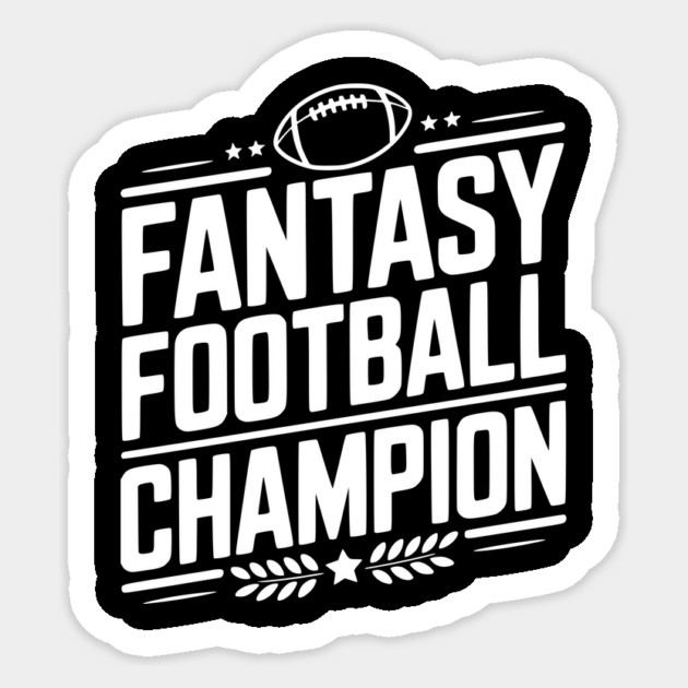 Fantasy Football Champion Sticker by Frank Ring