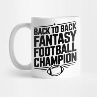 Back to Back Fantasy Football Champion Mug