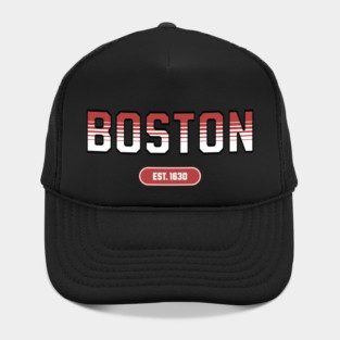 Boston 1630 Established - Retro Collegiate Style Hat