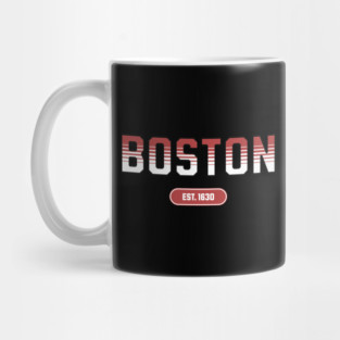 Boston 1630 Established - Retro Collegiate Style Mug