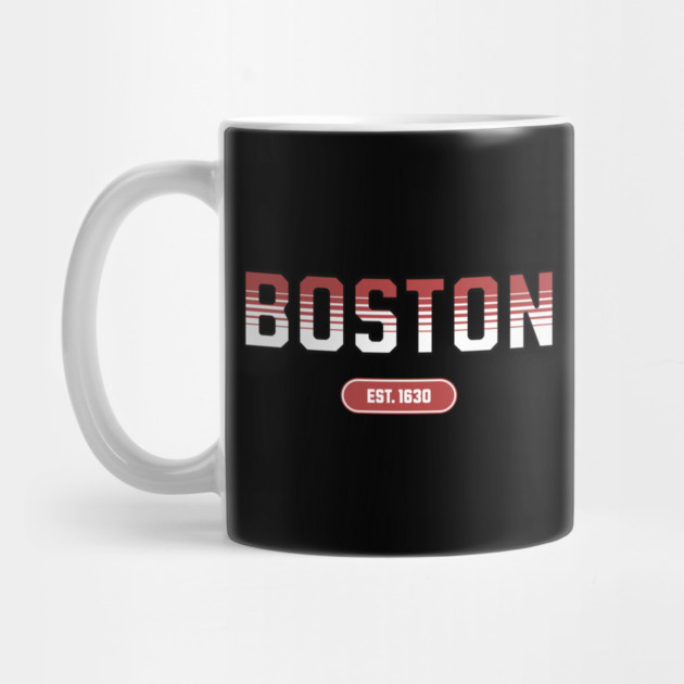 Boston 1630 Established - Retro Collegiate Style by Pixel Threads 