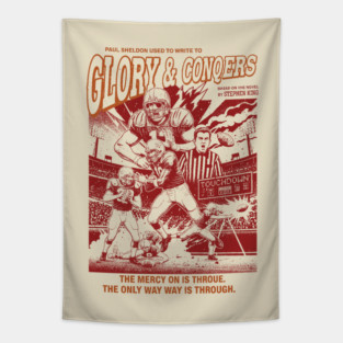 Glory and Conquers Paul Sheldon Stephen King Football Tapestry