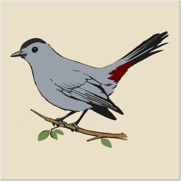 American Gray Catbird Wall Art by DonWillisJrArt