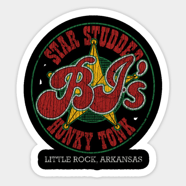 BJ's Star Studded Honky Tonk Sticker by rt-shirts