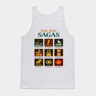 Vintage Epic Sagas Odysseus Ithaca Art Tank Top