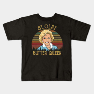 Country Pageant St Olaf Butter Queen Sunset Vintage Retro Kids T-Shirt