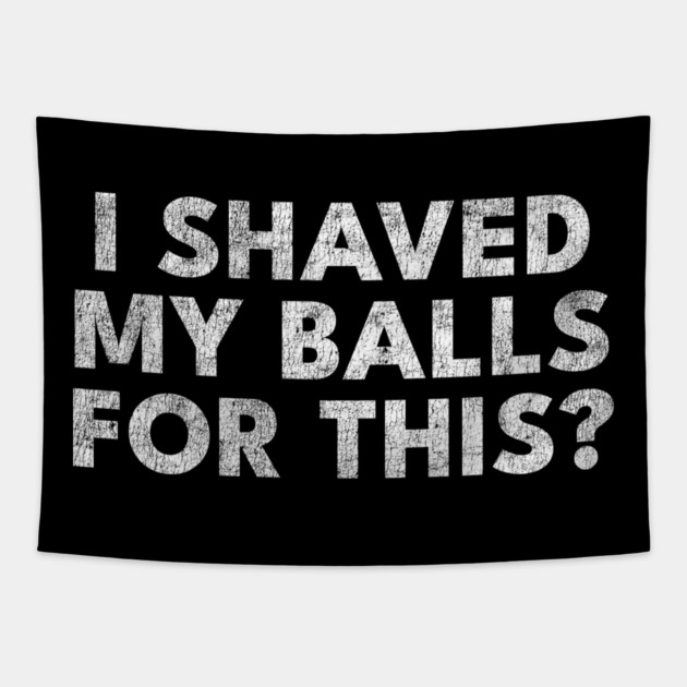 I shaved my balls for this? Tapestry by Shit Post Hero