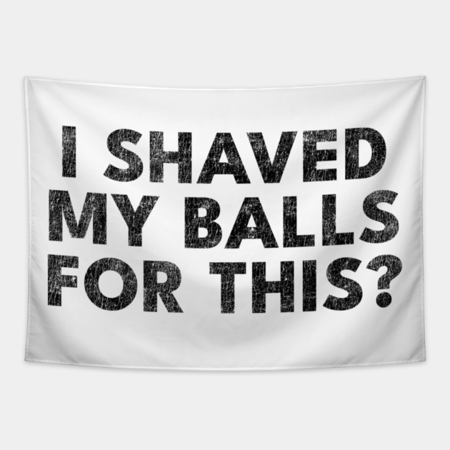 I shaved my balls for this? Tapestry by Shit Post Hero