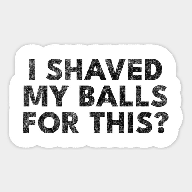I shaved my balls for this? Magnet by Shit Post Hero