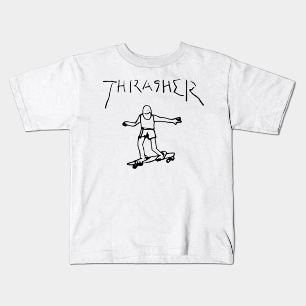 Thrasher Guy Kids T-Shirt by Shit Post Hero