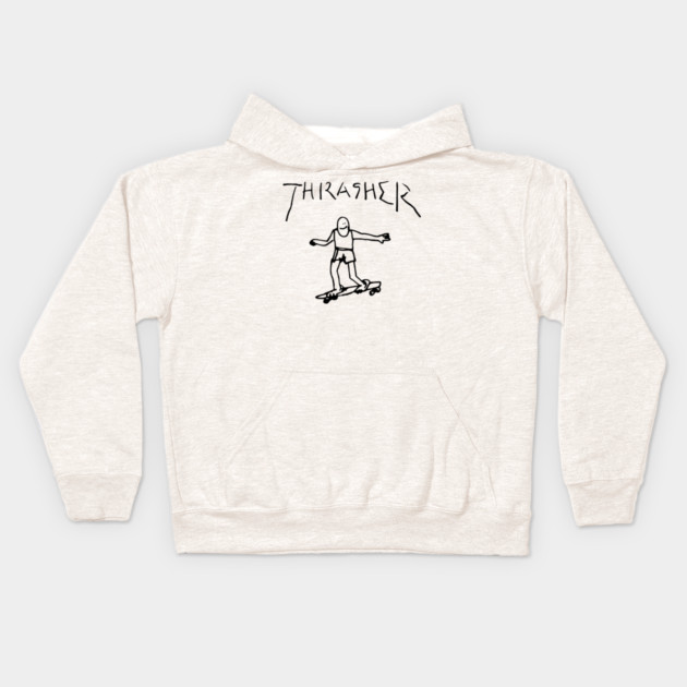 Thrasher Guy Kids Hoodie by Shit Post Hero