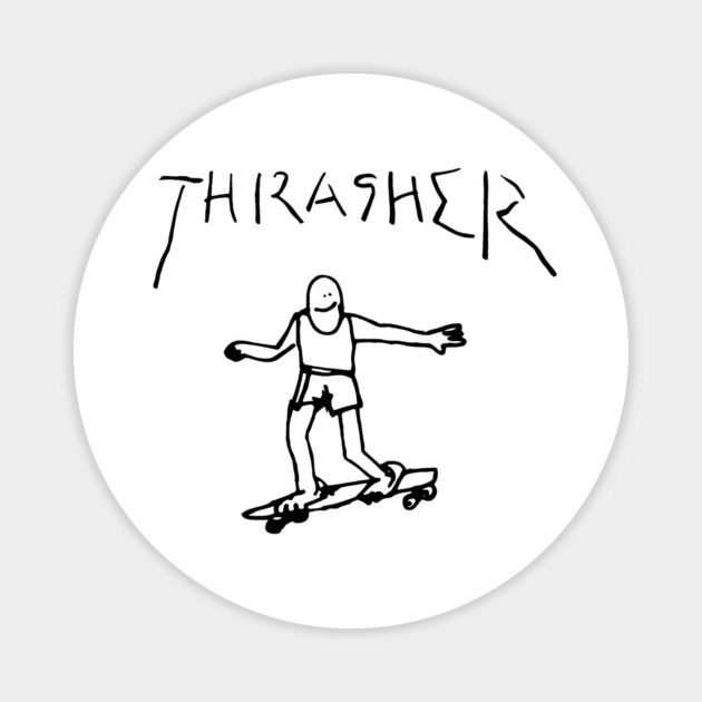 Thrasher Guy Magnet by Shit Post Hero
