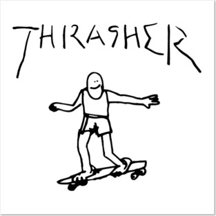 Thrasher Guy Posters and Art