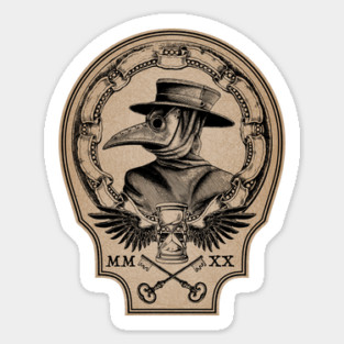 Vintage Plague Doctor Sticker