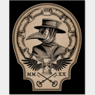 Vintage Plague Doctor Posters and Art