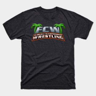 Florida Championship Wrestling Retro Sun Palms Logo T-Shirt