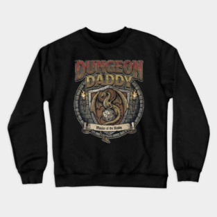 DnD Dungeon Dad Vintage 80s Crewneck Sweatshirt