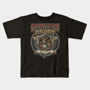 DnD Dungeon Dad Vintage 80s Kids T-Shirt