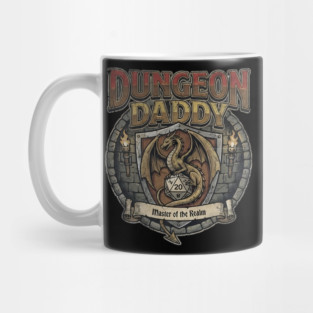 DnD Dungeon Dad Vintage 80s Mug