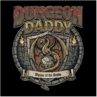 DnD Dungeon Dad Vintage 80s Posters and Art