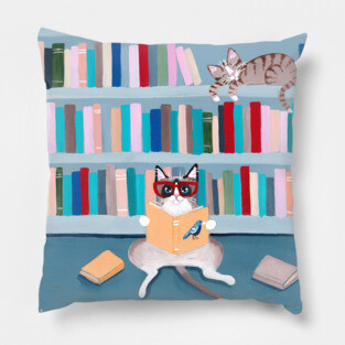 The Library Cats Pillow
