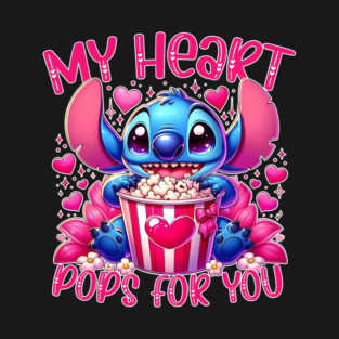 My Heart Pops For You Cute Cartoon Valentines Day T-Shirt