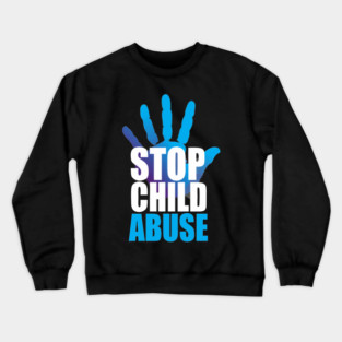 Stop Child Abuse Crewneck Sweatshirt