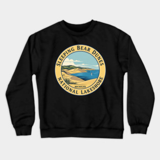 Sleeping Bear Dunes National Lakeshore Nature Travel Vintage Badge Crewneck Sweatshirt