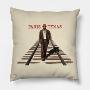 Paris, Texas: Walking the Rails Pillow