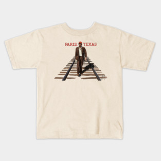 Paris, Texas: Walking the Rails Kids T-Shirt