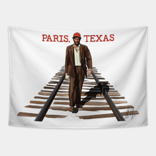 Paris, Texas: Walking the Rails Tapestry by 51Deesigns