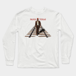 Paris, Texas: Walking the Rails Long Sleeve T-Shirt