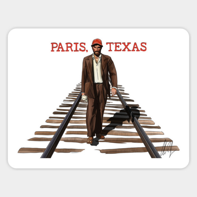Paris, Texas: Walking the Rails Magnet by 51Deesigns